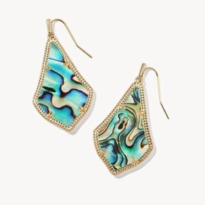 KENDRA SCOTT ALEX GOLD ABALONE SHELL EARRINGS